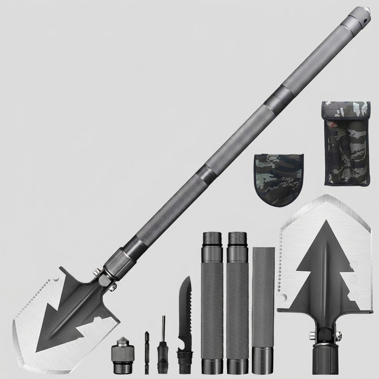 بیلچه سفری مدل چندکاره تاشو TAC100